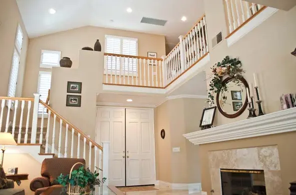 Finished interior residential space